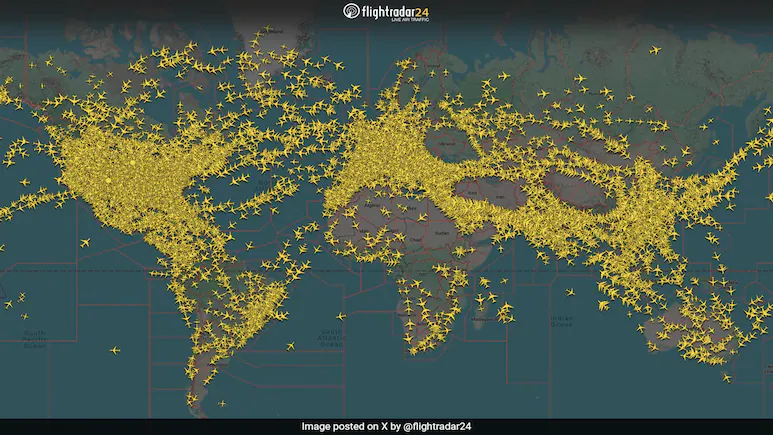 What the World’s Air Traffic Looks Like Amid Global Conflicts