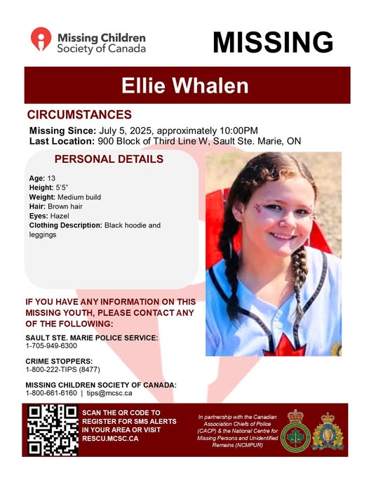 MISSING TEEN ALERT — HELP LOCATE ELLIE WHALEN