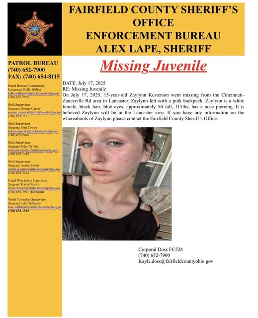 MISSING JUVENILE ALERT: Zaylynn Kesterson – Have You Seen Her?