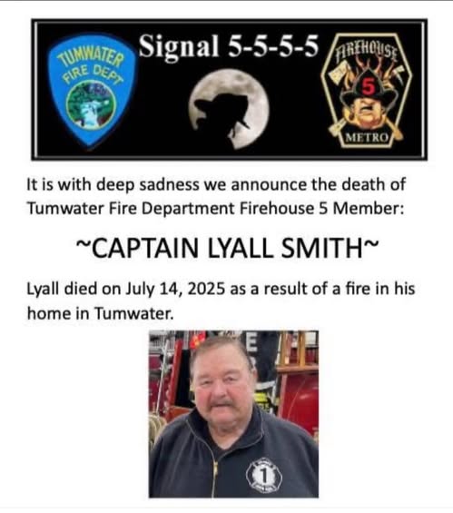 Fire Chief Lyall Smith Dies in Tragic Fire Accident in Thurston County, Washington